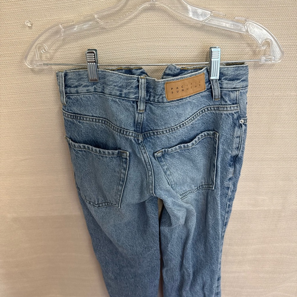 PacSun Blue Distressed Boyfriend Jeans - Picture 3 of 3